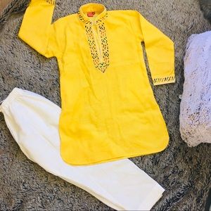 Indian boy’s pathani cotton linen kurta pajama size 6